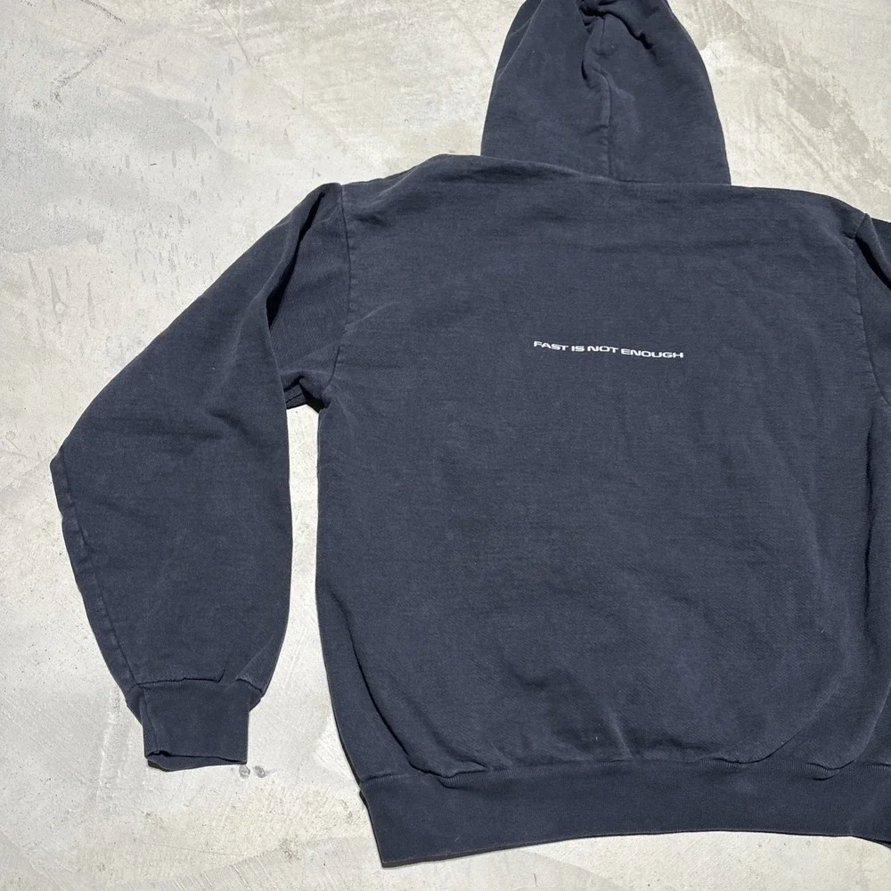 Formula 1 Hoodie Men's SZ L Black Pacsun Pockets Racecar F1 Thick Heavy Racing - Picture 9 of 11